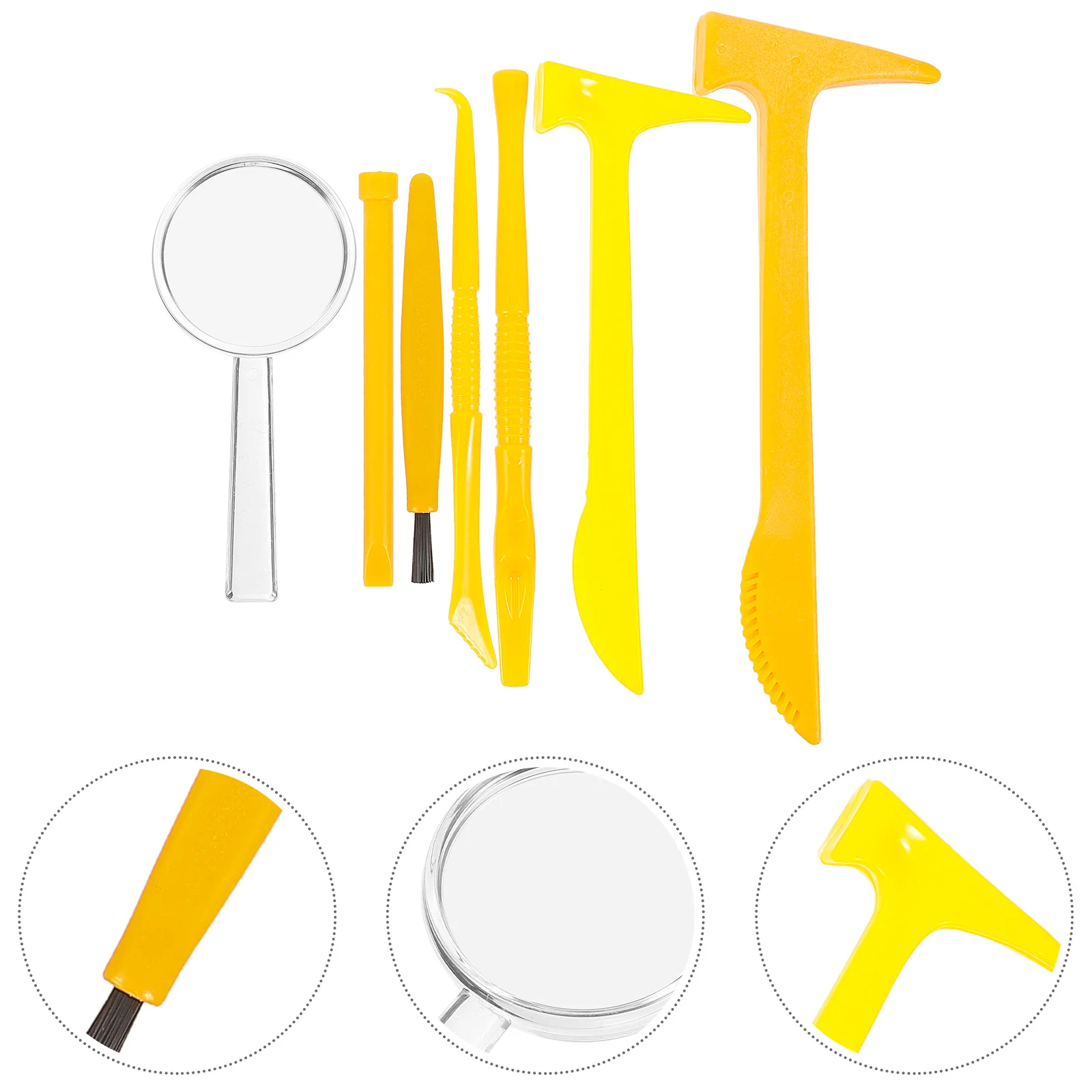 

21Pcs Fossils Excavation Tools Dinosaur Digging Hammers Chisel Brush Educational Science Kit