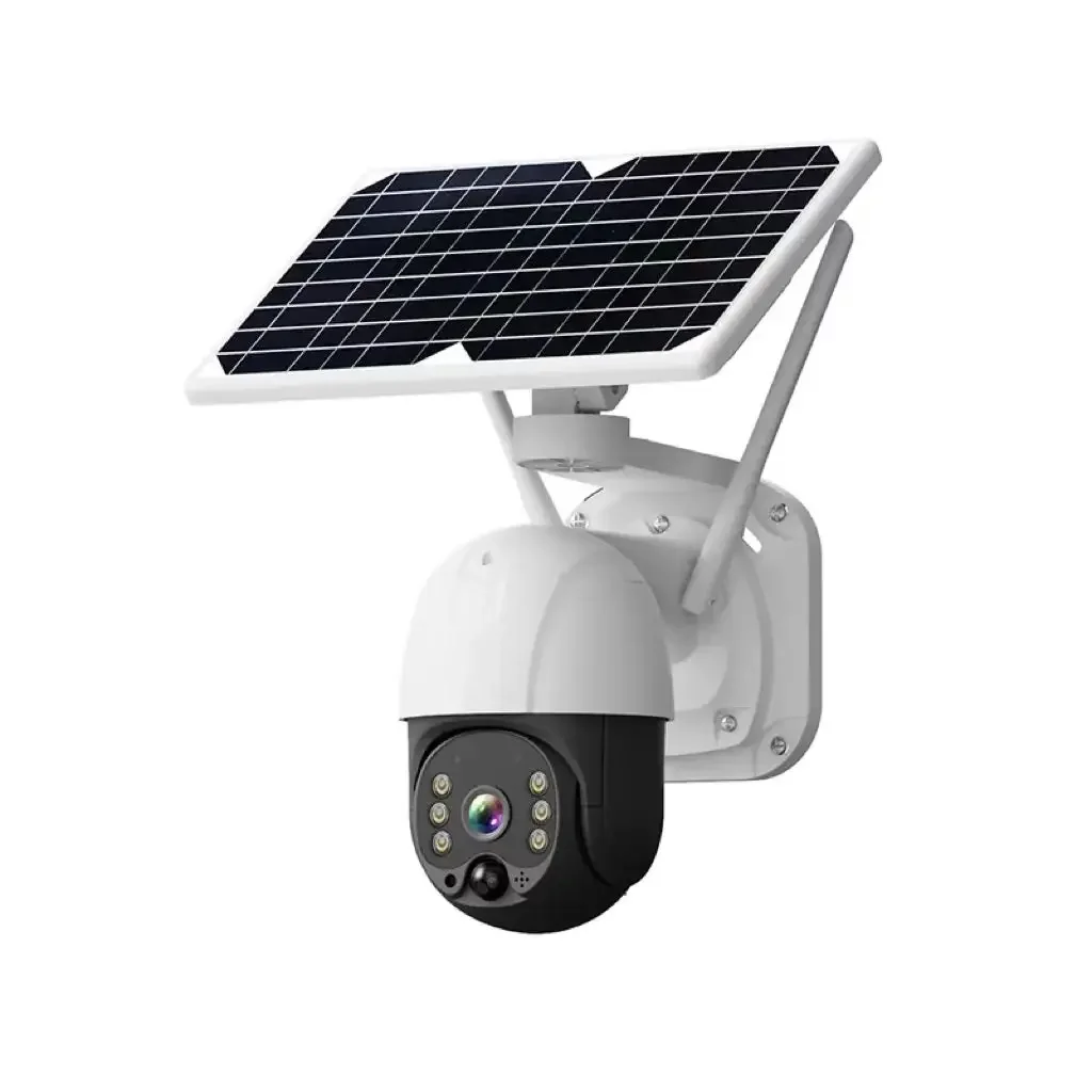 

New Free Energy 360 Outdoor Security Lte 4G 5Mp Solar Wireless Security Cam On Solar Energy Solar CCTV Camera
