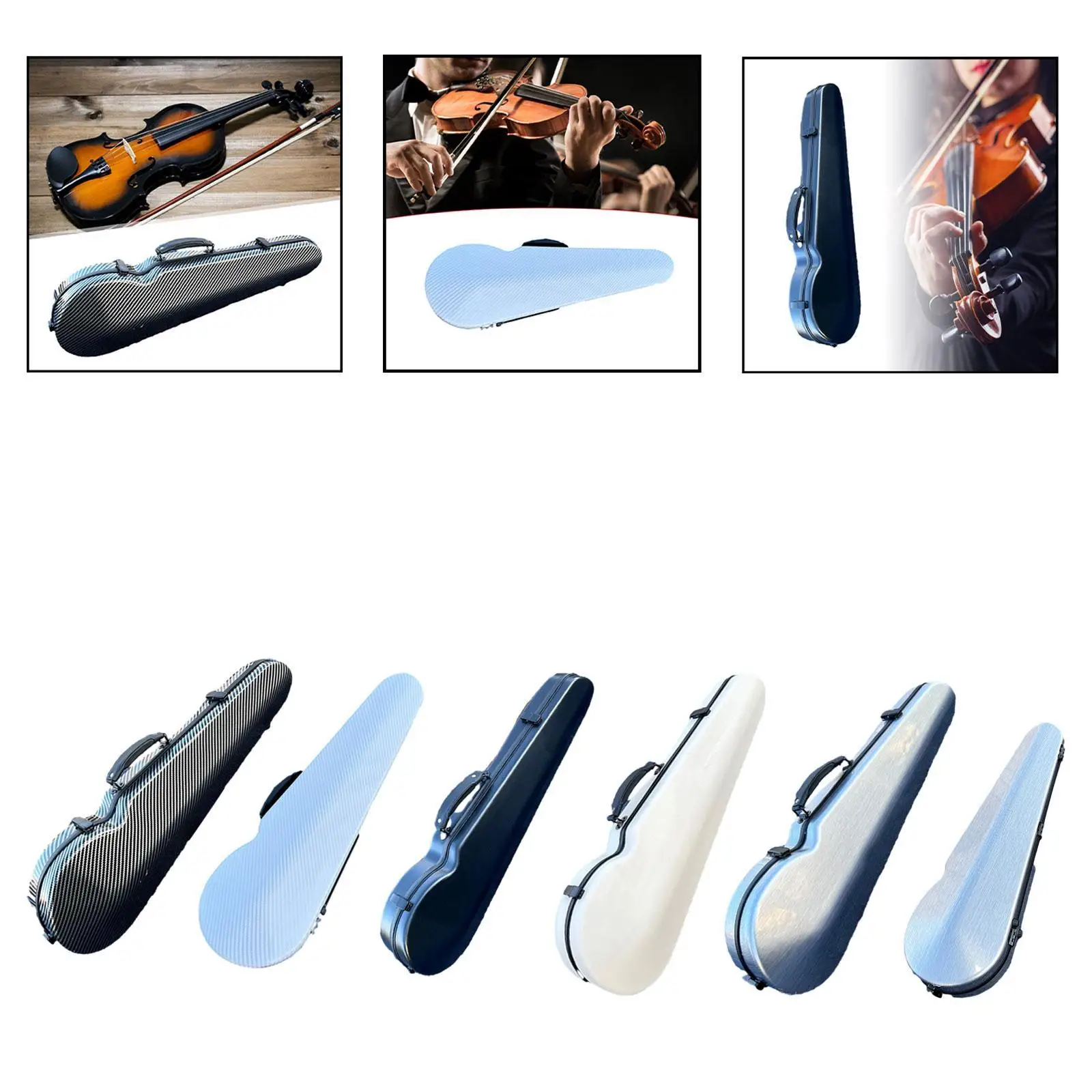 4/4 Violin Hard Case Carrying Case for Players String Instrument Accessories