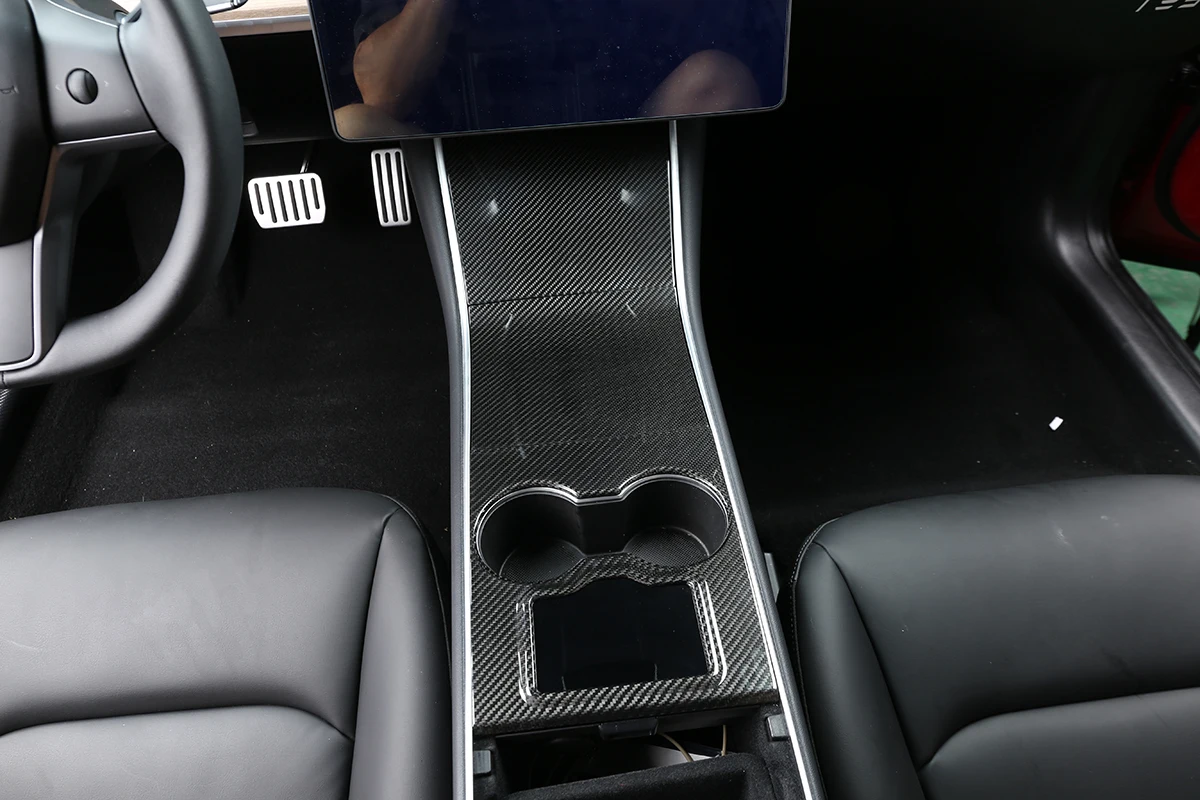 Central Control Panel for Tesla Model 3 Real Carbon Fiber Version