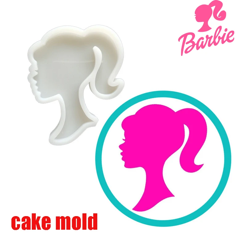 Barbie Princess Head Silicone Mold Diy Cake Decorating Fondant Touch  Chocolate Biscuit Fudge Baking Tools Supplies