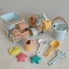 New Beach Set Toys For Kids Trolley Bulldozer Beach Bucket Wheat Straw Summer Seaside Play Sand Water Game Sand Toys/Snow Toys 2
