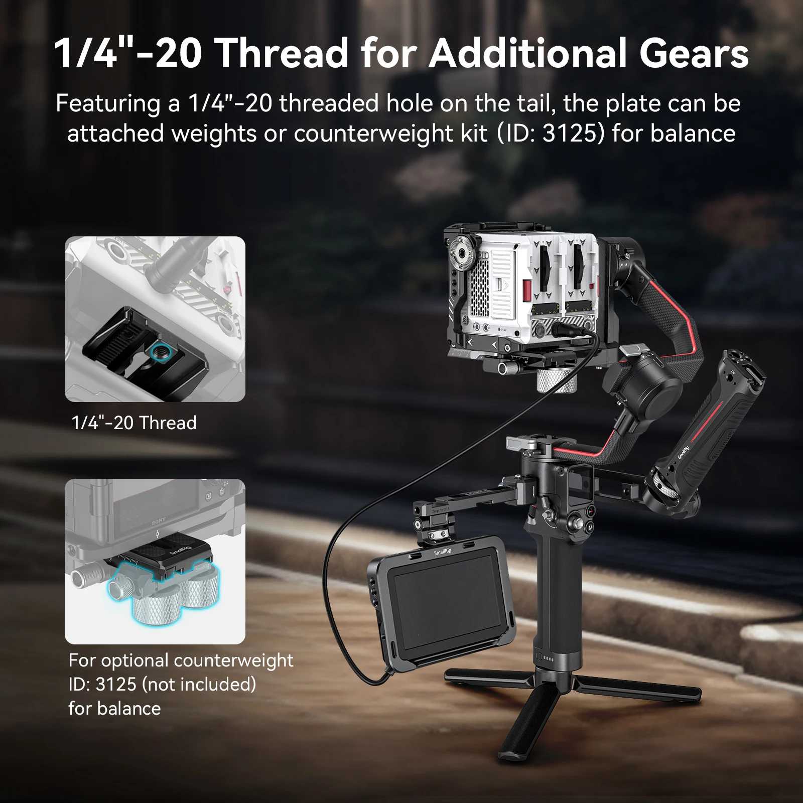 Smallrig manfrottoクイックリリースプレート、dji ronin-s、2