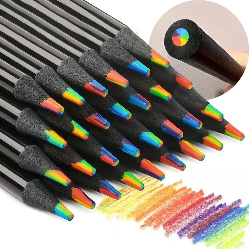 20PCS 7 in 1 Rainbow Pencil Set, Fun Rainbow Colored Pencils for