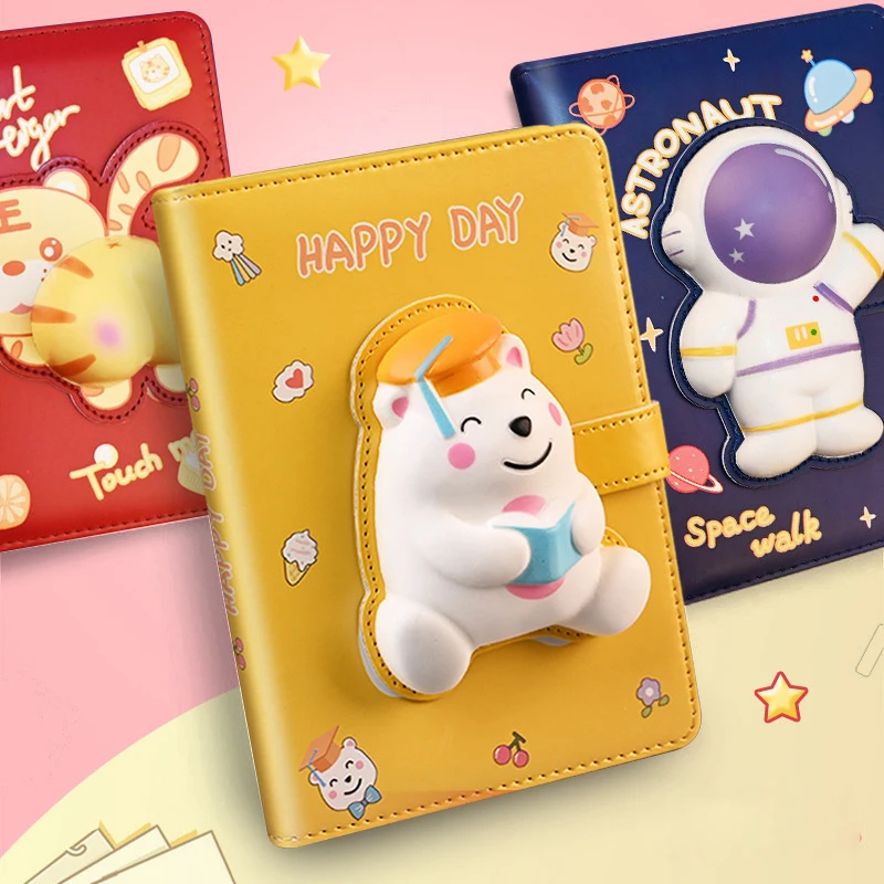 

Decompression Notebook Cute Notebook 100 Sheets Cartoon Girl Creative Notepad Kawaii Stationery Supplies