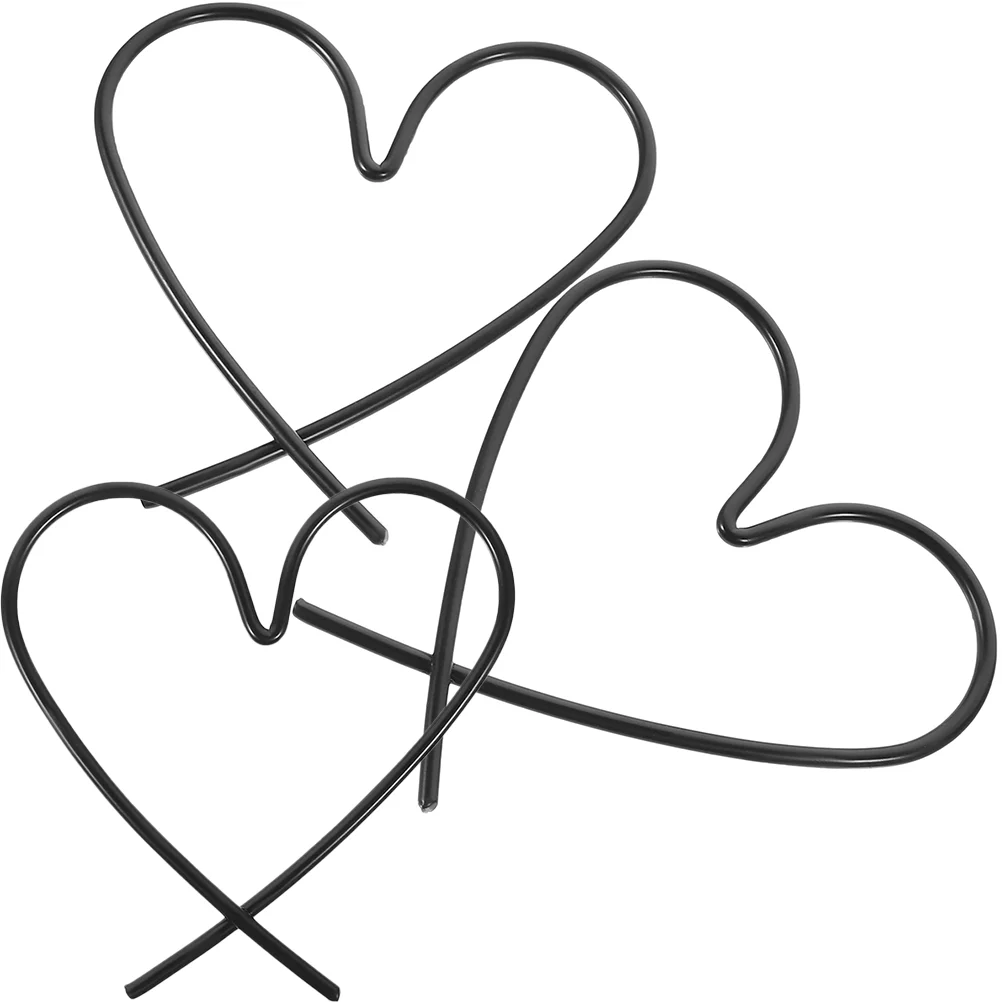 

2pcs Iron Heart Shape Wall Ornament Wall Decor Metal Wall Decoration Metal Decor Home Supplies