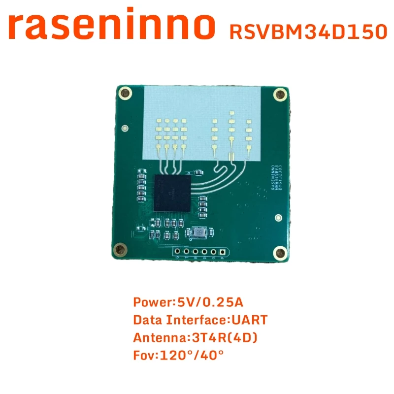raseninno mmWave radar object detection sensor module RSVBM34D150 4D People Presence Motion Tracking Smart Life Home Automation