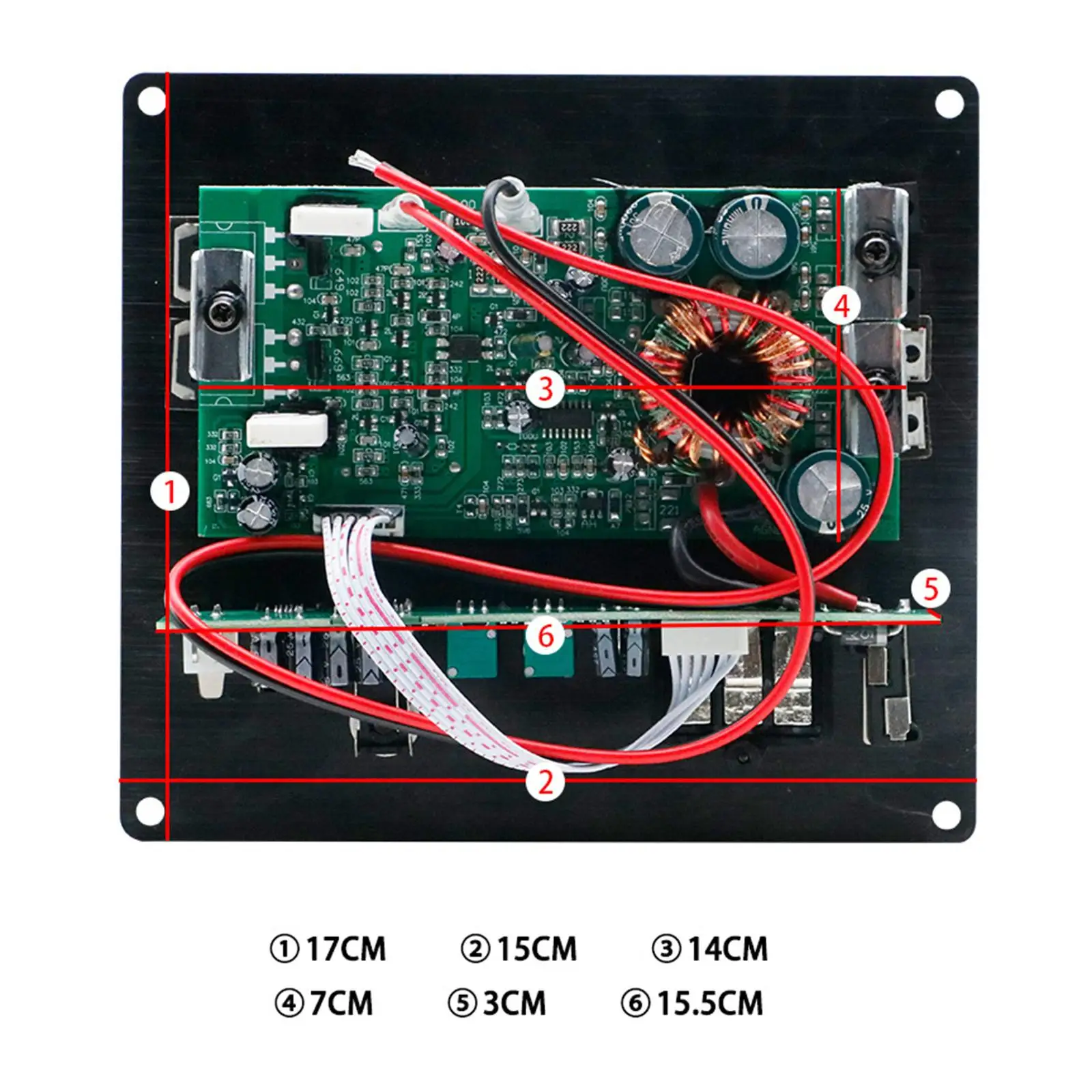 Audio Amplifier Versatile Powerful Mono Channel High Stability 120W Car Amplifier Board for Speaker Bike Boat Home Motorcycle