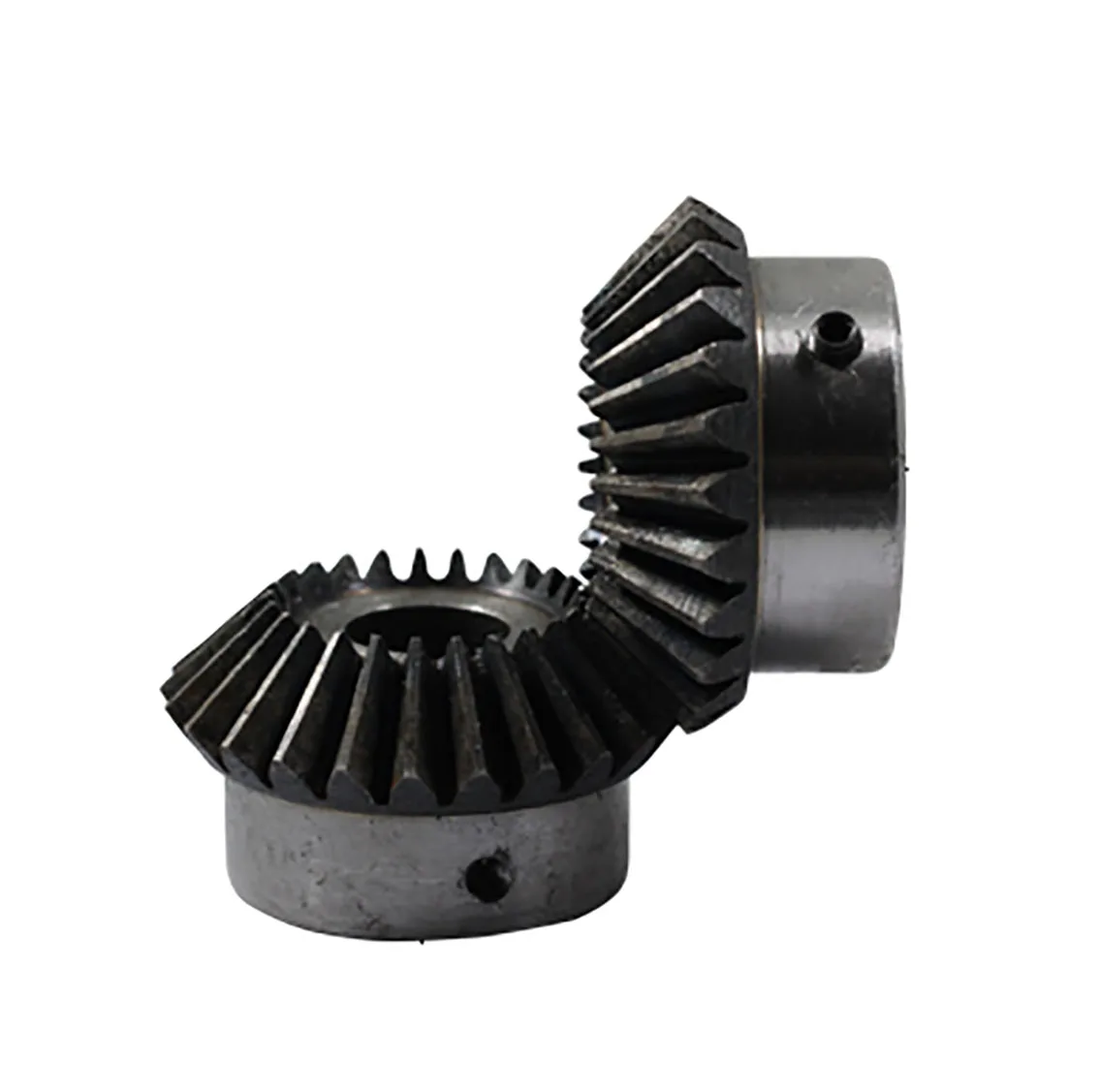 2 Pcs 2 Module 20 Tooth Tapered Bevel Gears - 12mm Shaft Hole, 90 Degree, #45 Steel, With M5 Fixing Hole