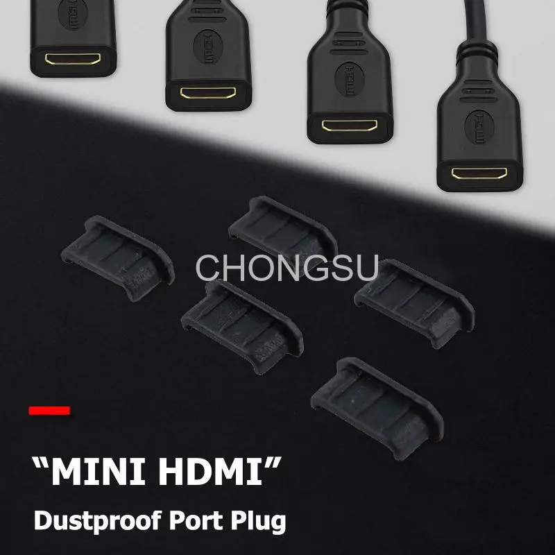 1-20pc Mini HDMI Dust Plug Type-C Interface Anti-dust Plug Notebook Dustproof Stopper Laptop Universal Plug Computer Waterproof Cover