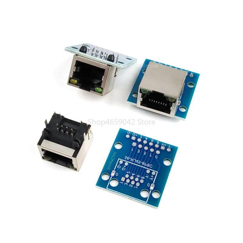 1pc RJ45 Network Port Adapter Test Board Horizontal 8p Crystal Head ...