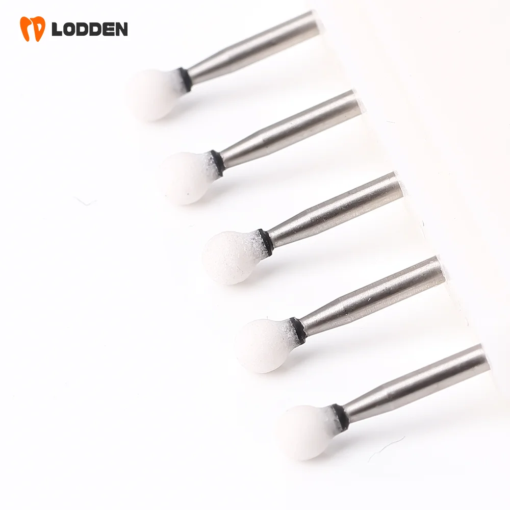 LODDEN 5 Stück Dental-Polierbohrer aus weißem Stein, Kegel-/Flammen-/runde Form, Abriebbohrer, FG zum Polieren, Füllen von Verbundwerkzeugen – Detail 29
