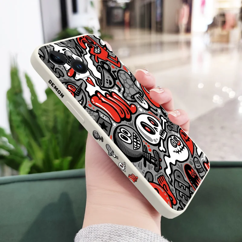 Ghost Skull Silicone Phone Case Cover