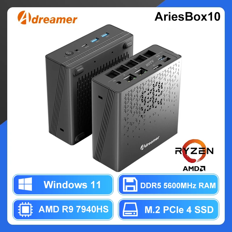 Adreamer ミニPC AriesBox AMD Ryzen R7 7840HS 8GB RAM DDR5