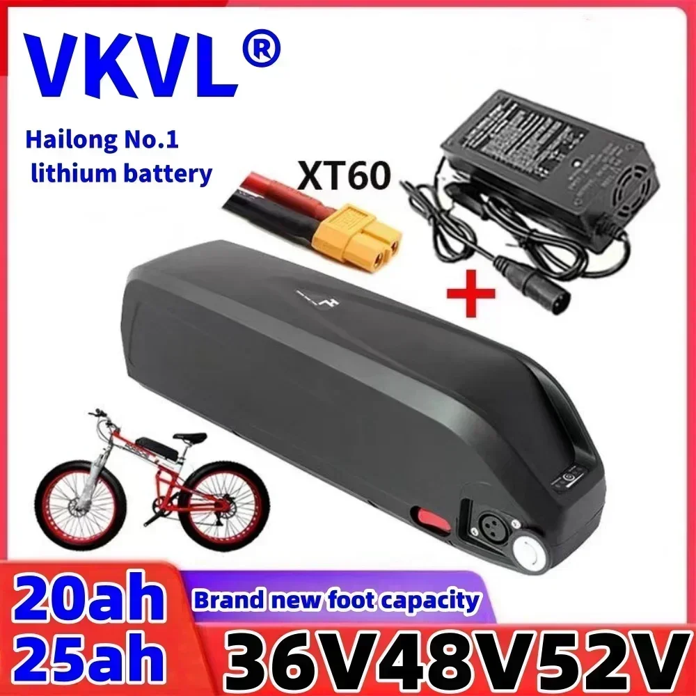 Air fast transportation 36V48V52V New Full Capacity Power 18650 Hailong Battery 25AH Lithium Battery Pack Suitable for 250-2000W 2