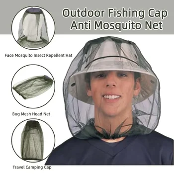 Outdoor Fishing Cap Anti Mosquito Insect Net for Face 1