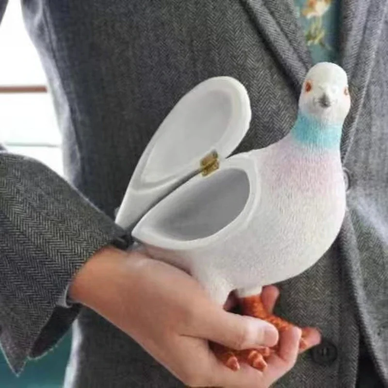 

Pigeon clutch, creative fun casual versatile bag, home décor ornaments