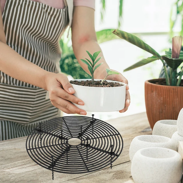 19/30 Cm-Es Virágcserép Burkolat Rozsdaálló Univerzális Talajvédő Hálófedelek Macskás Ásó Dugó Csecsemőbiztosítási Otthoni Kiegészítőkhöz - Image 3