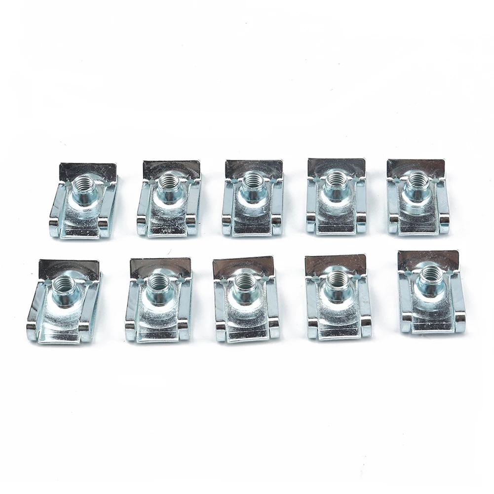 

10 Pcs Stainless Steel 304 Car Motorcycle Type-B Reed Nuts High-elasticity High-strength Chimney Nuts Fixings