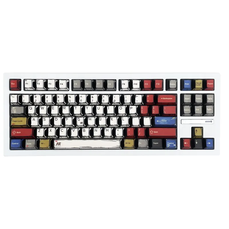 ZORNHER ZH870 Mechanical Keyboard Bluetooth Wireless RGB PBT