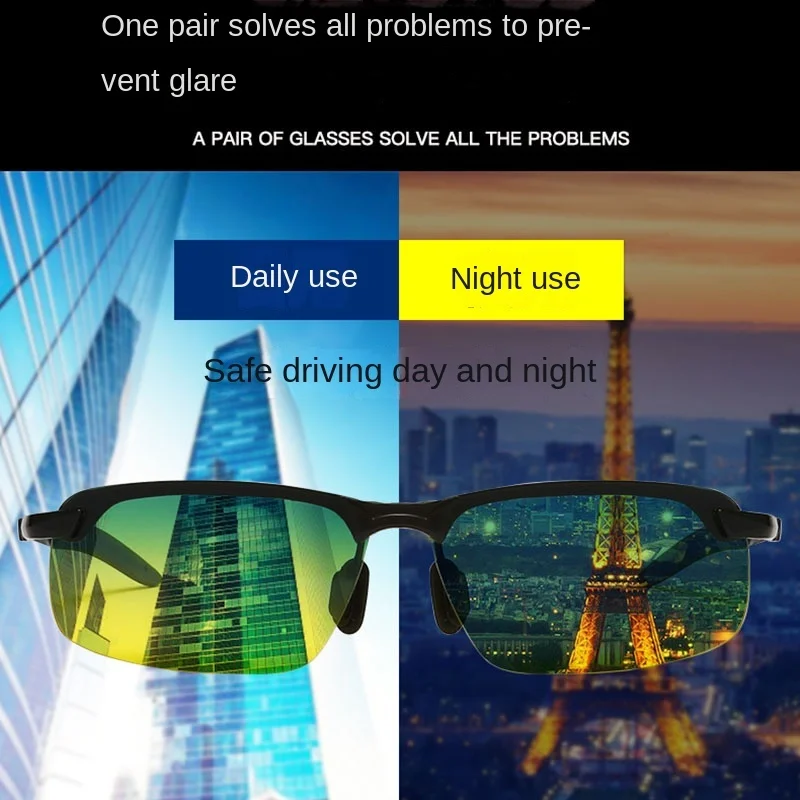 Photochromic Sunglasses Men Polarized Driving Chameleon Glasses Day Night Vision Driver's Eyewear polarized sunglasses photochromic sunglasses night vision sunglasses driving glasses