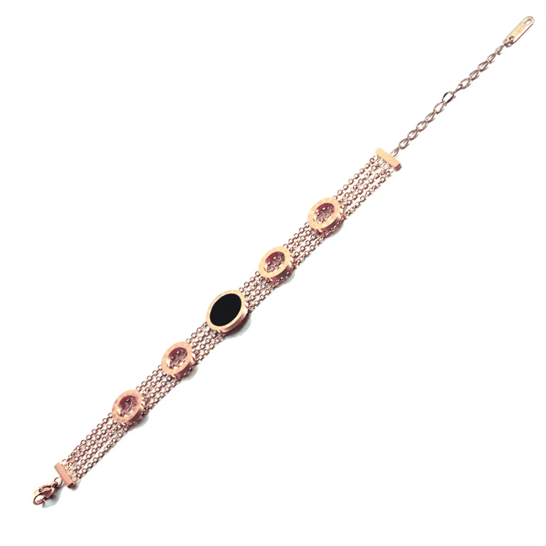 BLACK CRYSTAL GOLD PLATED NAZARIYA BRACELET – Sanvi Jewels