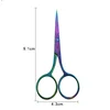 2Pcs Eyebrow Scissor Makeup Eyelash Trimmer  Facial Hair Remover Manicure Scissor Nail Cuticle Tool Beauty Scissors 6