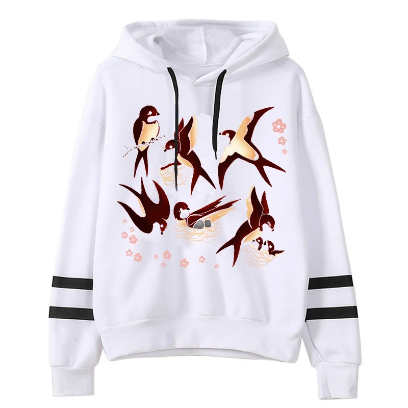 New in Hoodies & Sweatshirts Swallows Build Nests Graphic Autumn Winter Hoodies Men Women Funny Animals Swallows Classic Hoodie