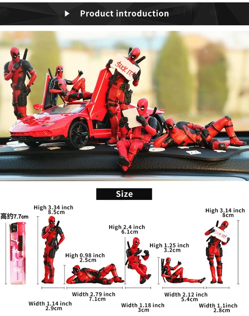 10 Styles Optional Car Interior X-man Deadpool Auto Dashboard Rearview  Mirror Decoration Figure Humorous Funny Anime Gifts - AliExpress