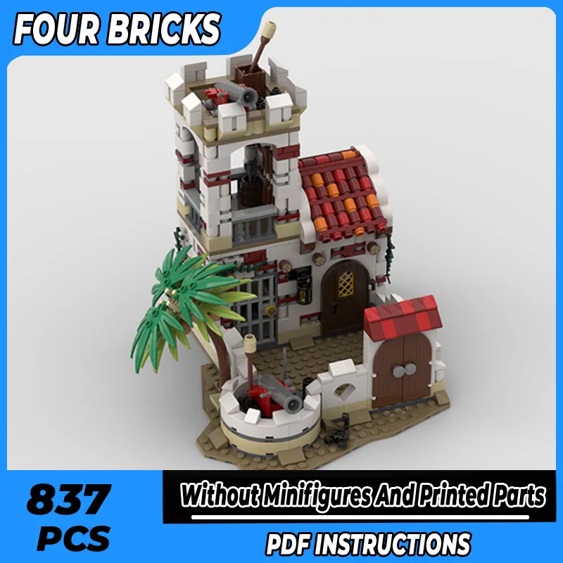 

Moc Building Bricks Castle Model Small Fortress Technology Modular Blocks Holiday Gifts Toys For Children DIY Sets Assembly