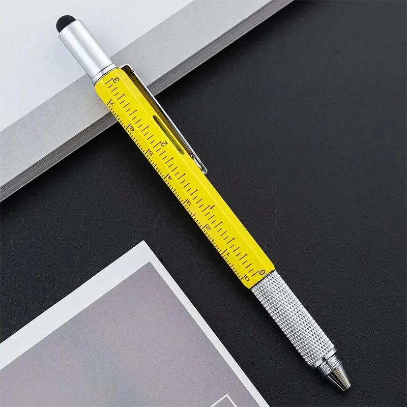 Multi-function Tool Pen Six-in-one Scale Gradienter Screwdriver Ballpoint Pen