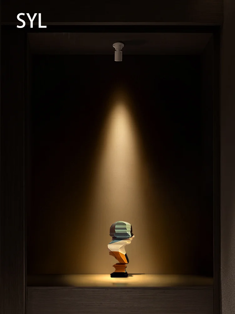 Led Mini Spotlights Surface Mounted Spot Light Small Beam Angle 7 Degree 15 Degree Foco Cabinet Adjustable Atmosphere Lamp