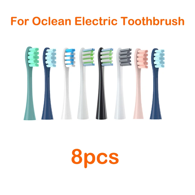 Replacement Heads For Oclean Flow/X/ X PRO/ Z1/ F1/ One/ Air 2 /SE Brush Heads Soft DuPont Sonic Toothbrush Vacuum Bristle