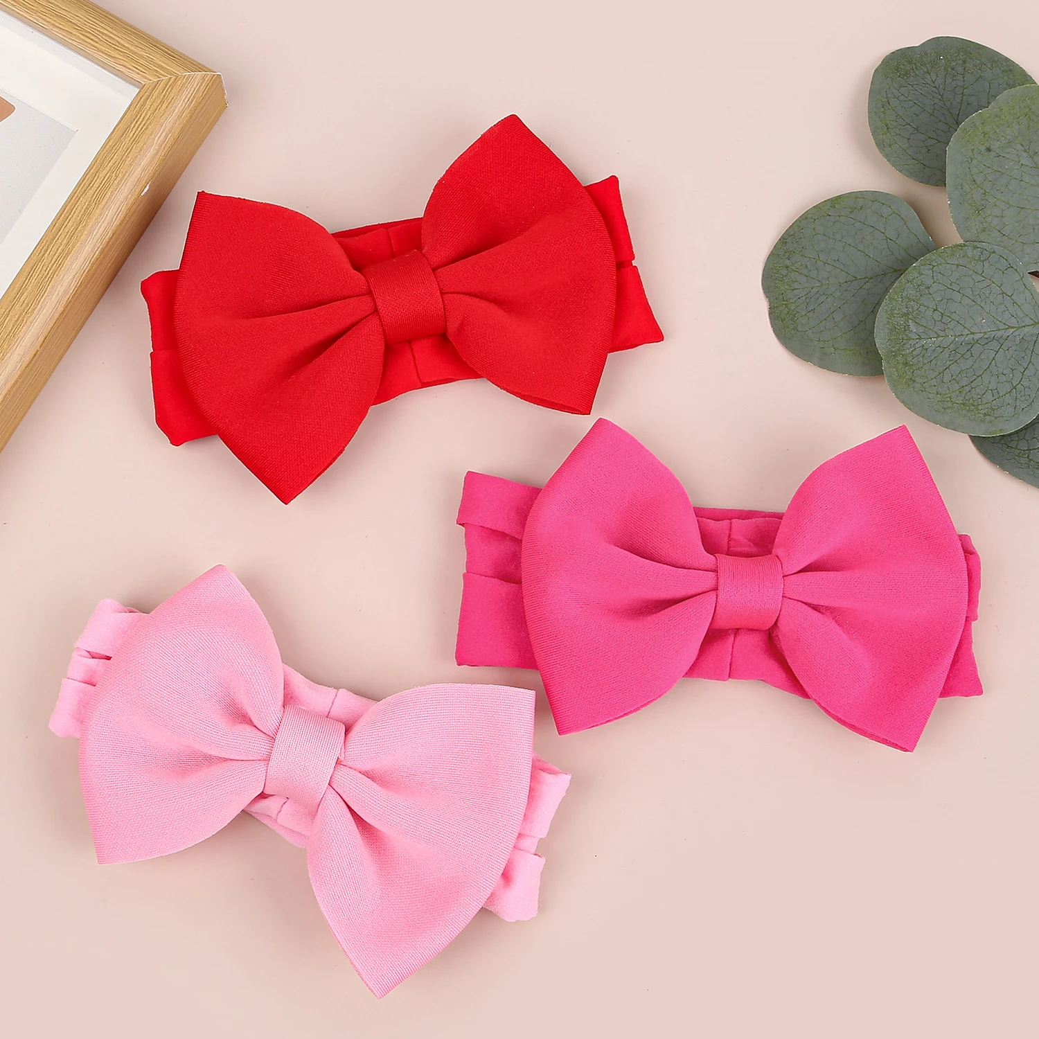 3PCS Baby Headbands Elastic Soft Newborn Hair Bows Headbands for Baby Girl Children Turban Infant Headband Hair Accessories 3