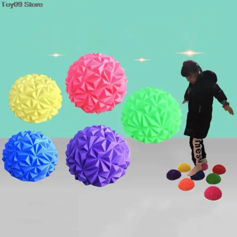 

Hot sale Yoga Half Ball Stepping Stones Outdoor Toys Indoor Games for Kids Children Sport Balance