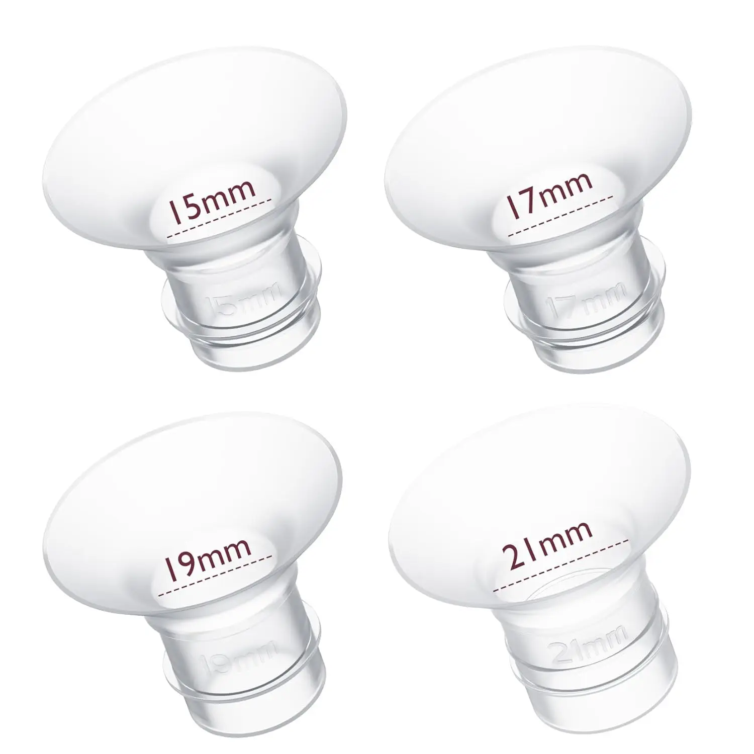 Breast Pump Accessories Silicone Flange Inserts for Breast Pumps Electric Breast Pumps Shield Nipple Tunnel Narrow Connector Feeding Essential nipple shields,breast pumps