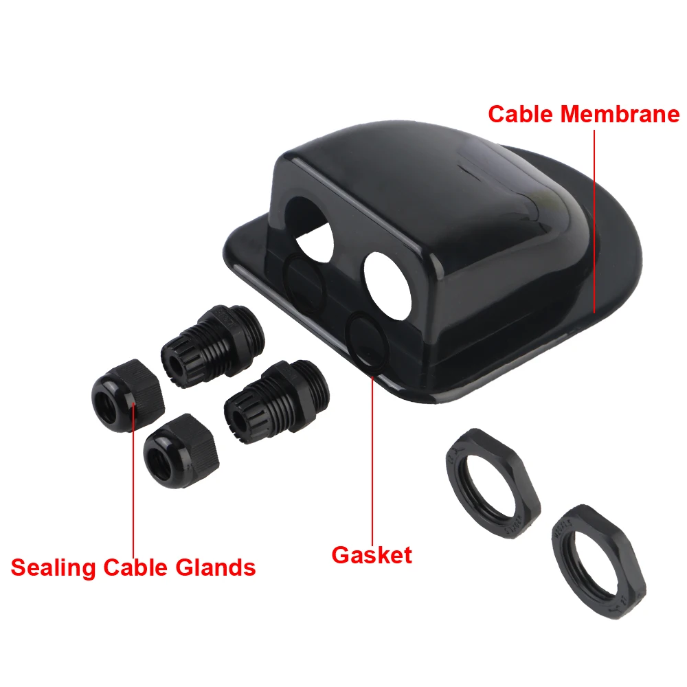Caravan Solar Car Junction Box Cable Entry Gland Box Cable Connector Holder RV Yacht Caravan Accessories Roof Wire Entry