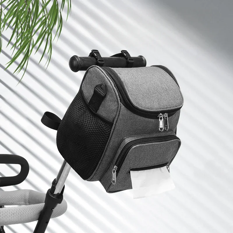 Mummy Large Capacity Bag Mom Baby Multi-Function Outdoor Travel Diaper Bags for Baby Care Travel Cup Holder Stroller Bag Fashion