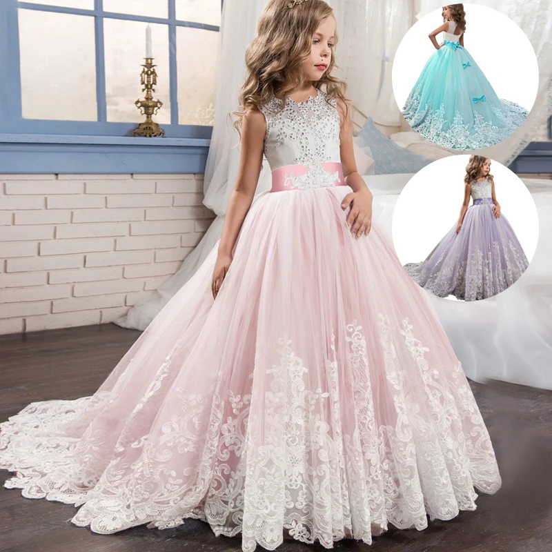 Girl's Laced Birthday Dress 4