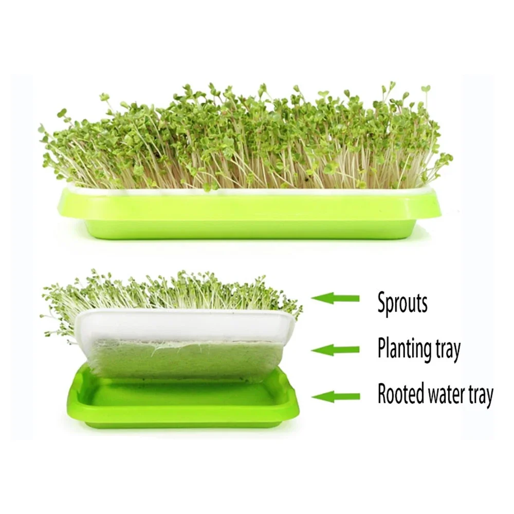 Microgreens Hydroponic Germination Tray Sprouting Tray For Sprout Horticultural Hydroponic Systems Garden Nursery Potted