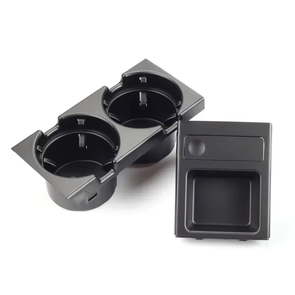 Center Console Storage Box Double Hole Car Styling Front Coin Cup Holder for BMW E46 Series 1999-2006 51168217953