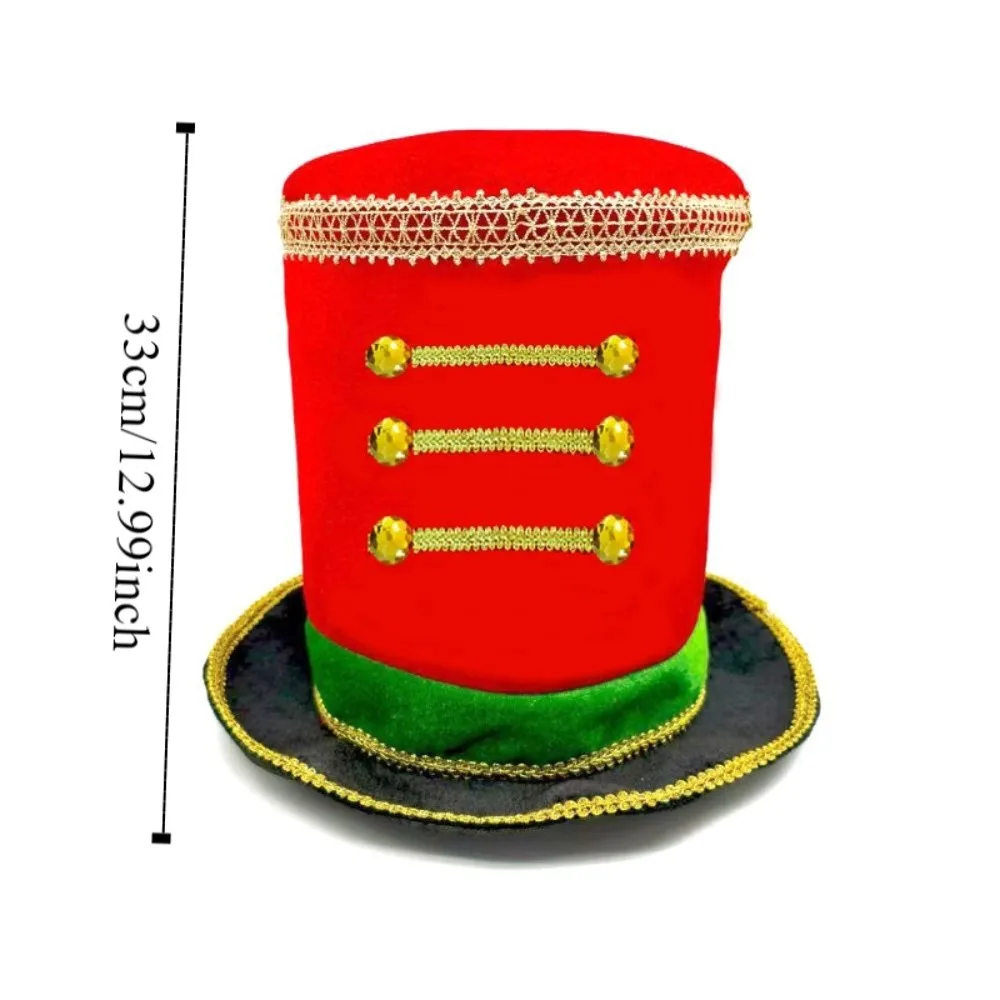 Plastic Christmas Welcome Hat Checkered Comfortable Glitter Sequin Christmas Hat Cosplay Breathable Christmas Party Cap New Year