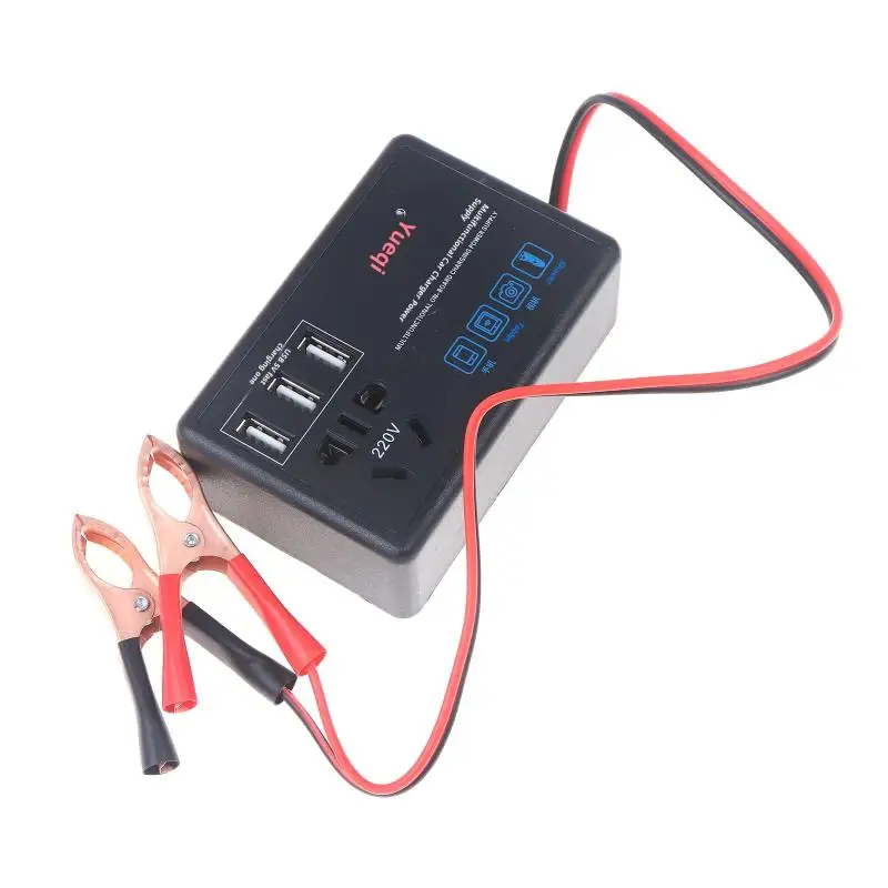 Convertitore di potenza per auto dotato di porta USB; Converte 12 V/24 V a 220 V; Perfetto per caricare camper e camion. - immagine 2