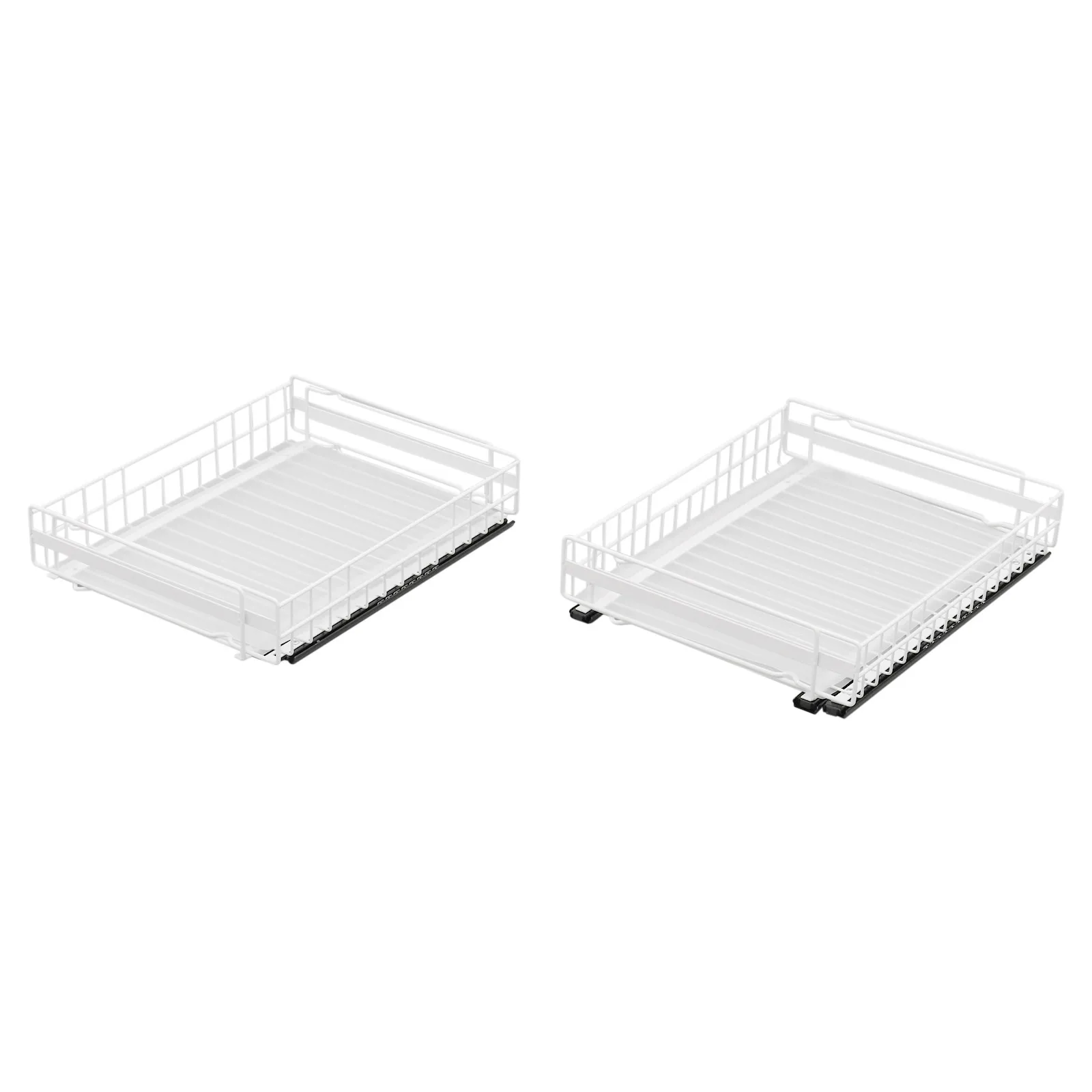 2er-Pack Teleskop-Schubladen Küchenschrank-Organizer Ausziehbare Schublade mit Klebestreifen – Detail 18