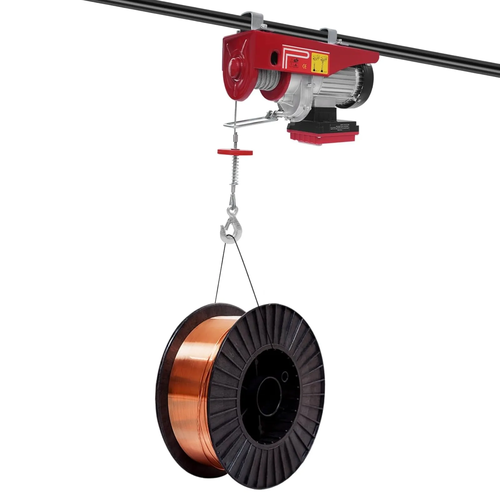 NEUE 600 kg elektrische Winde, elektrische Winde 220 V mit 80 m langer Funkfernbedienung, für Garage, Lager, Fabrik – Detail 2