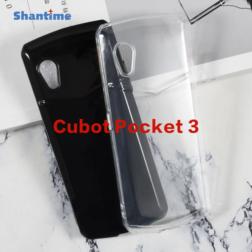 

For Cubot Pocket 3 Gel Pudding Silicone Phone Protective Back Shell For Cubot Pocket 3 Soft TPU Case 4.5 inches