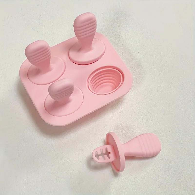 BPA-Free Silicone Ice Cream & Breastmilk Popsicle Molds DIY Homemade Ice Cream Mold