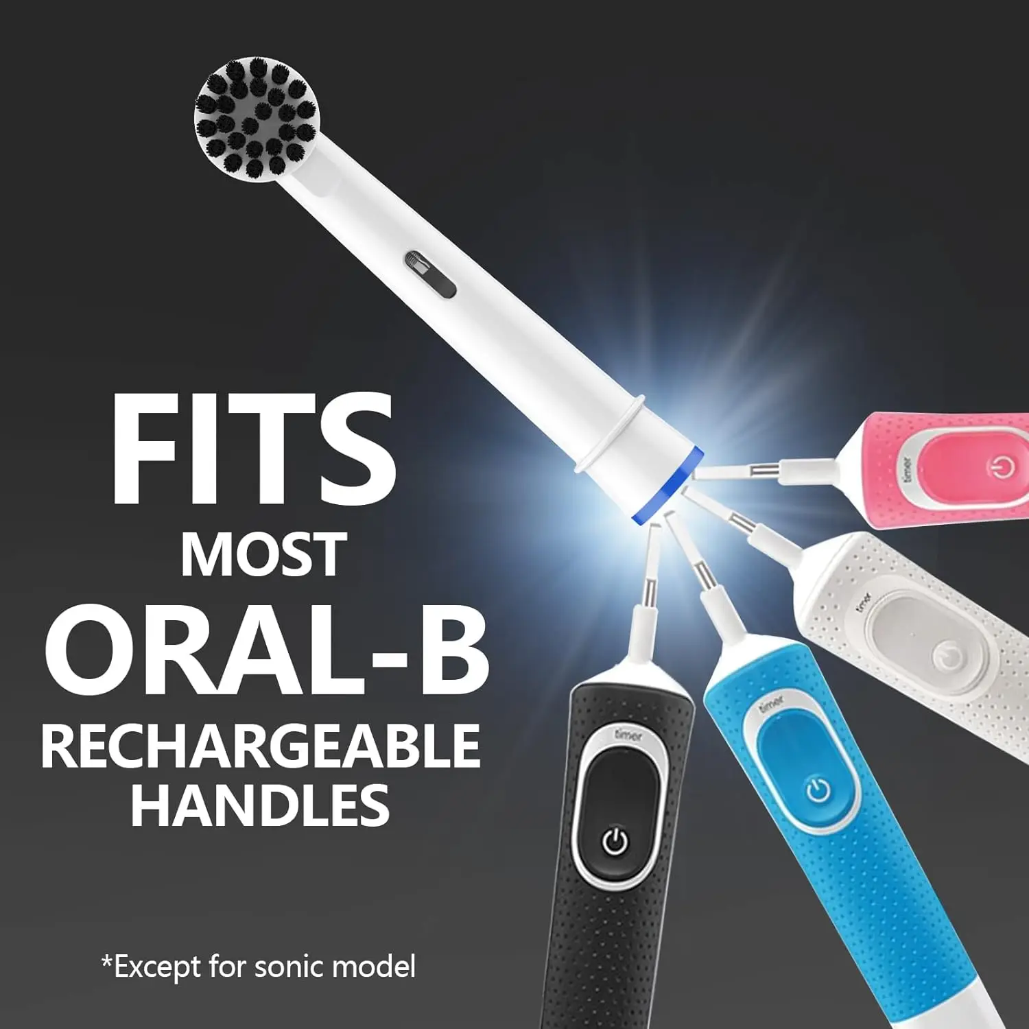 Bamboo Charcoal Toothbrush Head: Soft Bristles for Gum Protection, Deep Clean, and Stain Removal