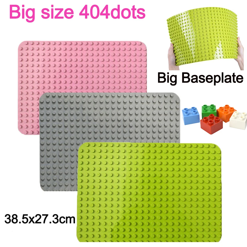 Building Blocks 404 Dot Large Size Duploes Baseplate Brick Big Size Plate Building Block Floor Accessories Leduo Particle Compatible Big Animal building blocks,construction blocks