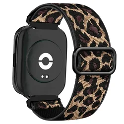 Braided Solo Loop 22mm Nylon Wristband Bracelet Strap Adjustment - 22mm (Br - cheetah)